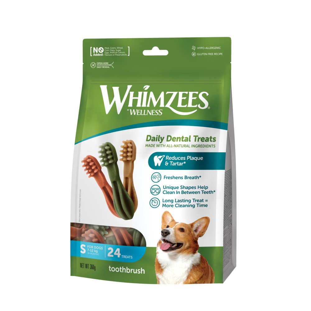 Ласощі Whimzees Toothbrush д/собак у формі зубної щітки S 24 шт Київ - фото 1