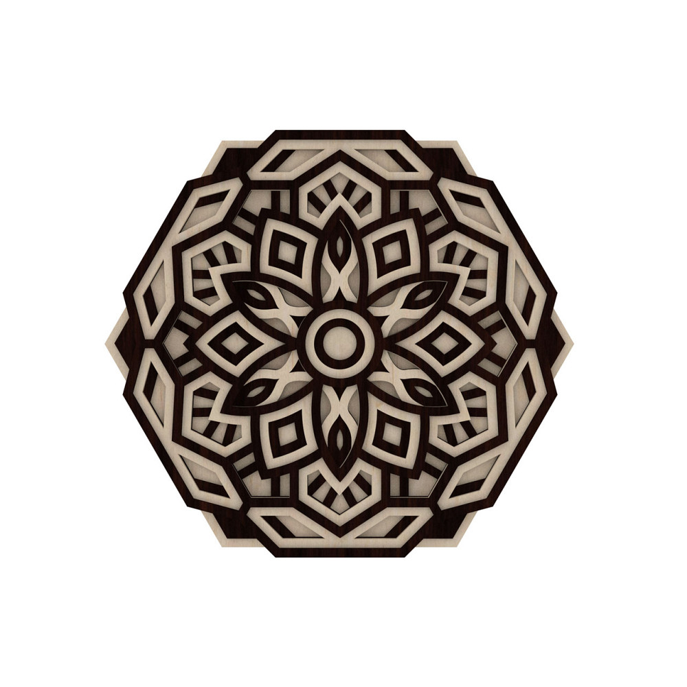 Мандала – Дерев'яний декор на стіну Київ - фото 2