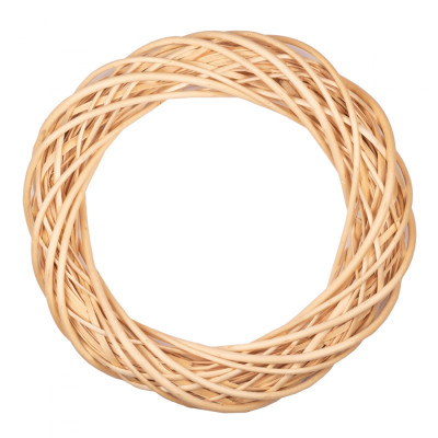 Різдвяний вінок YES! Fun ротанговий натуральний, 40 см (974234) Вінниця - фото 1