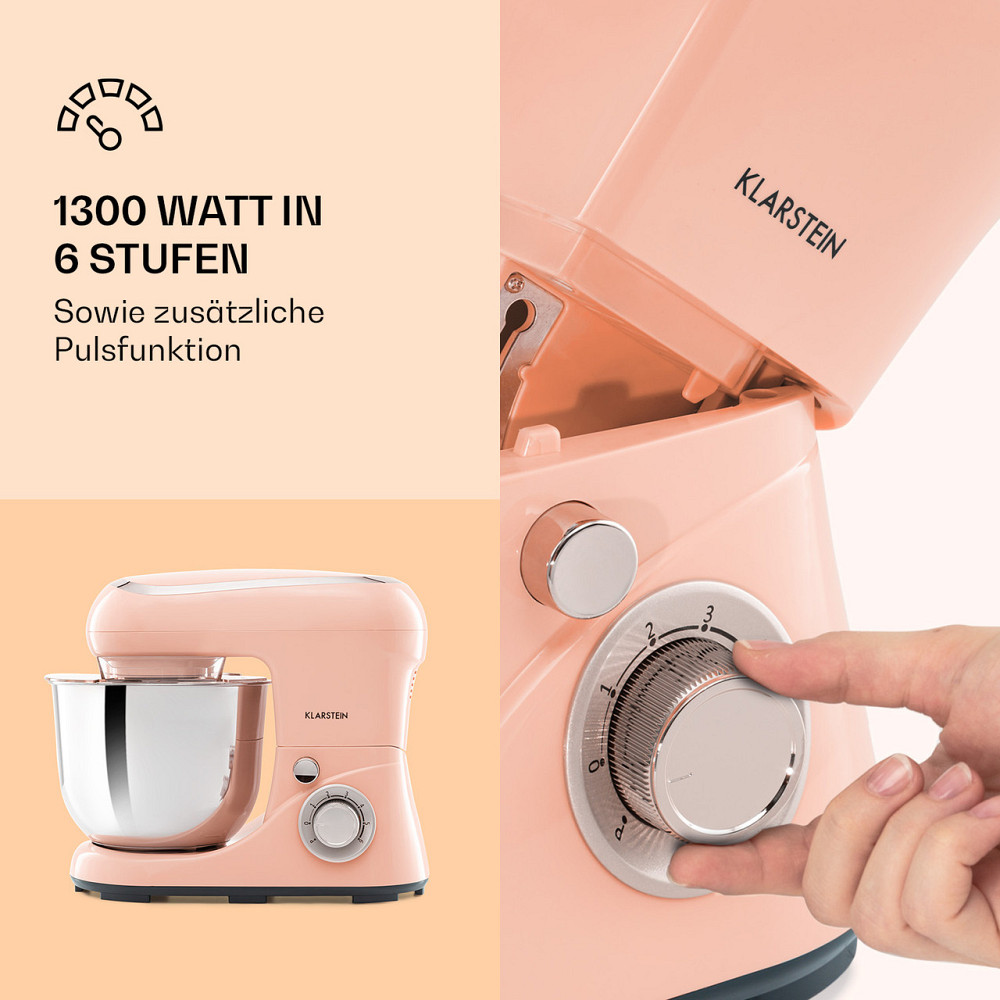 Кухонний комбайн Bella Pico 2G 1300W 1.7HP 6 рівнів 5 літрів кораловий (Німеччина, читати опис) Рівне - фото 3