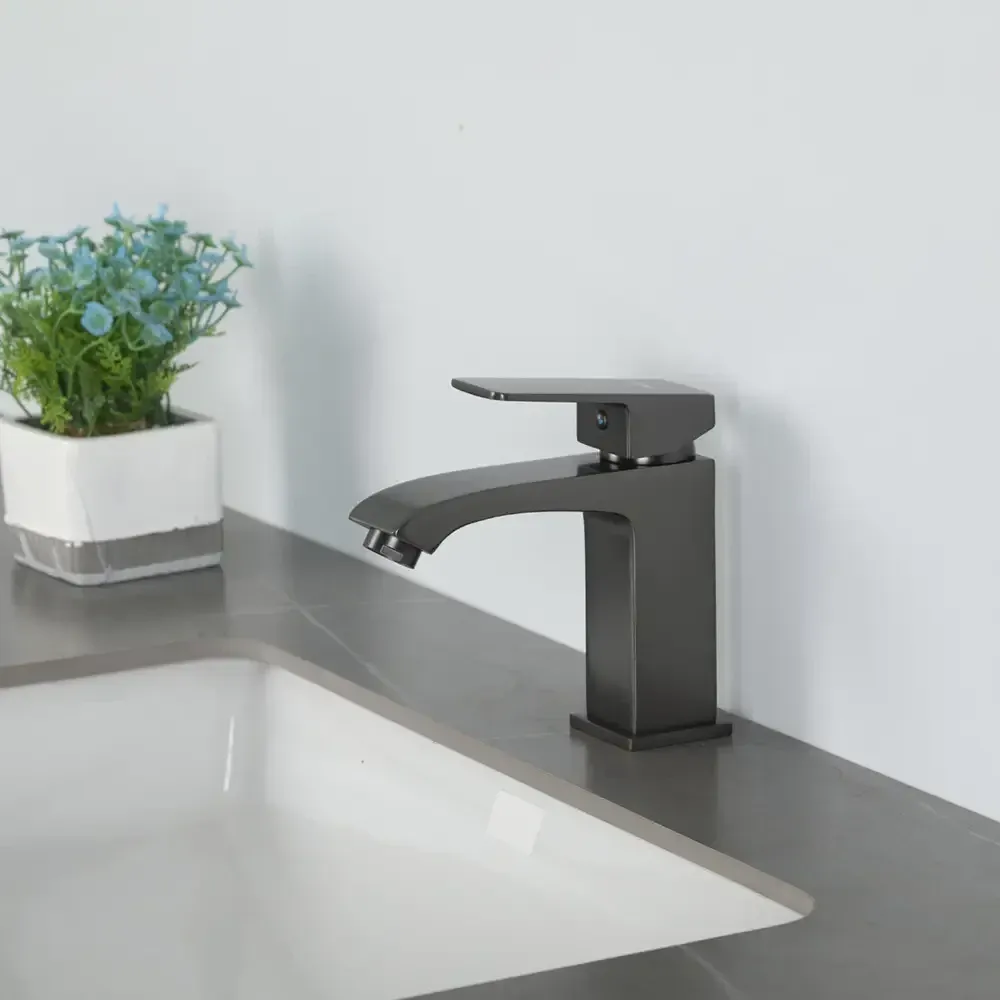 Смеситель для умывальника FRAP F1076-9, графит Киев - изображение 5