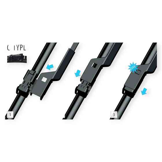 Щетки дворника oximo модельные безкаркасные (к-т 2шт) c-type 800 + 700 мм Мукачево