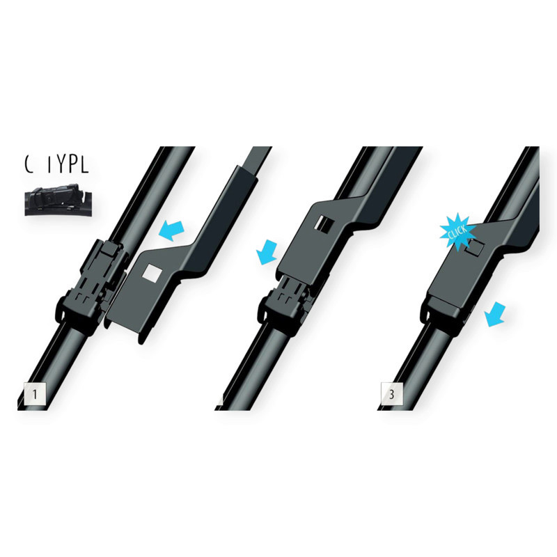 Щетки дворника oximo модельные безкаркасные (к-т 2шт) c-type 800 + 700 мм Мукачево - изображение 3