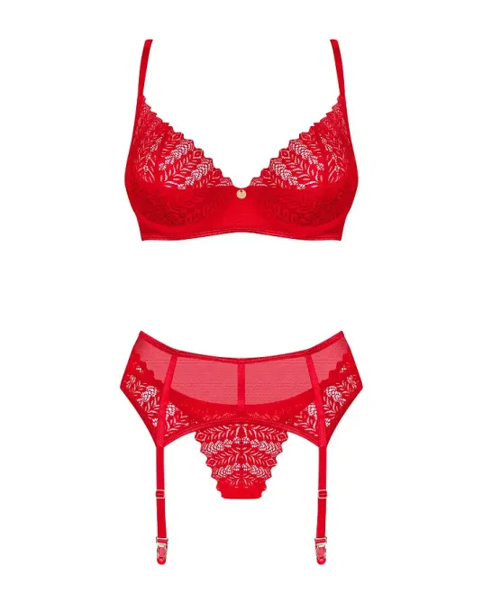 Комплект Obsessive Ingridia 3-pcs set XL/2XL Львів - фото 3