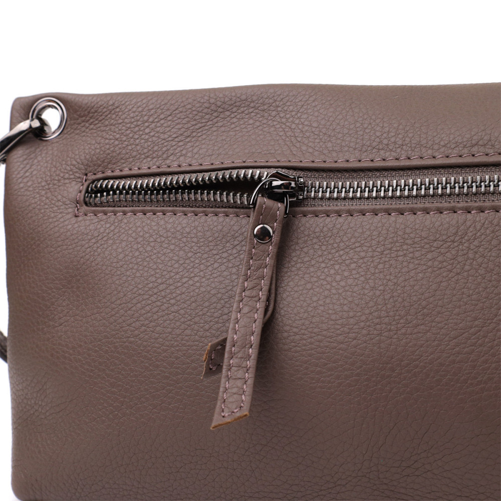 Зручна сумка жіноча на плече з натуральної шкіри Vintage 23006 Коричневий Київ - фото 5