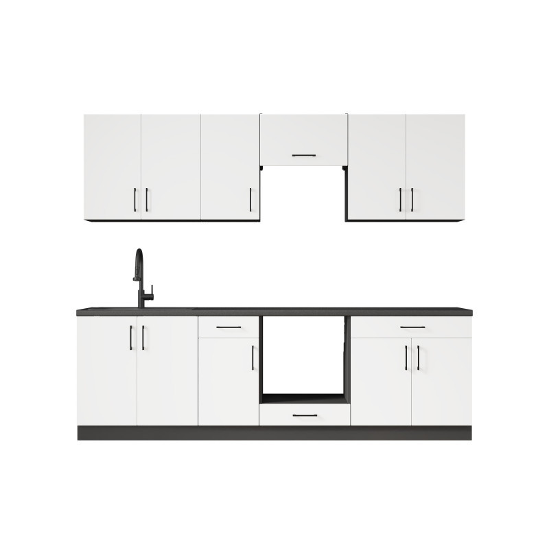 Кухня модульна Эверест Оптима набор №6 Белый 2,6 м (без столешницы) (DTM-5713) Львов - изображение 2