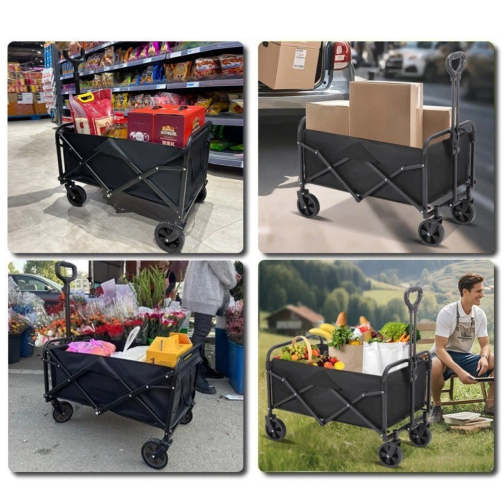 Набір візок з стільницею 78х45см складні для кемпінгу перевезення речей, багатоцільовий об'єм 68,5 л для походів на природу Кам'янець-Подільський - фото 8