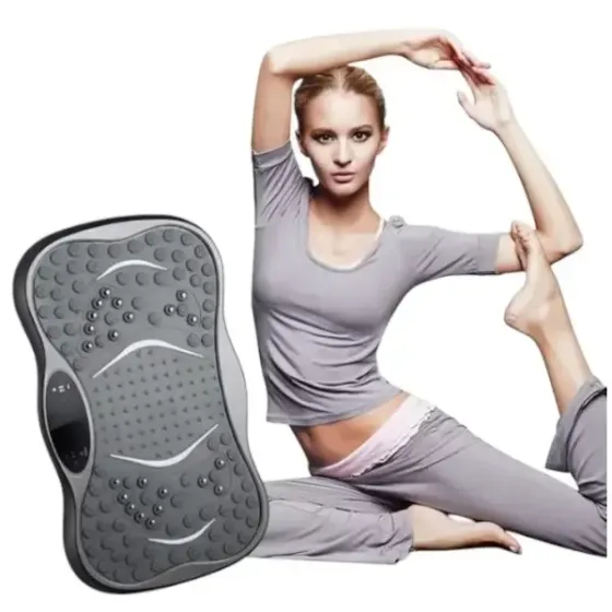 Тренажер с виброплатформой для снижения веса - Фитнес-платформа с петлями эспандерами AND LY-761 Коломия