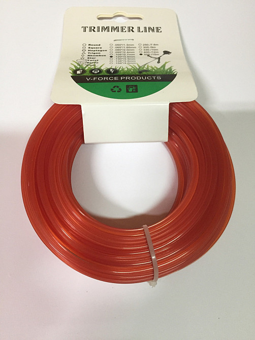 Леска мотокосы Ø3, см, 15 метров (звезда, синяя) Мукачево - изображение 1