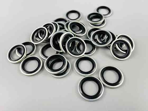 Шайба з гумовим кільцем NBR всередині 16 мм, для гідравліки, олії, води, повітря. Мукачево