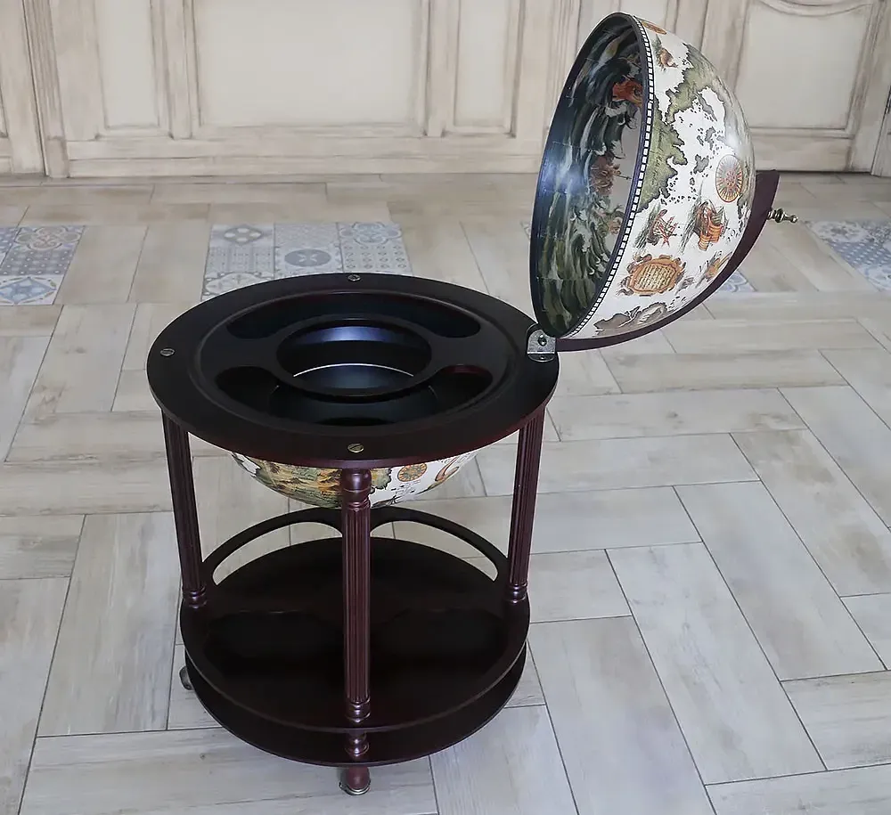 Глобус напольный бар Карта мира беж-коричневый сфера 42 см Гранд Презент mastersem Киев - изображение 2