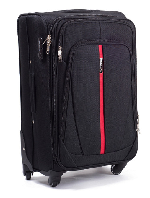 Чемодан тканевый WINGS 1706 большой 75 см черный 4 колеса Киев - изображение 7