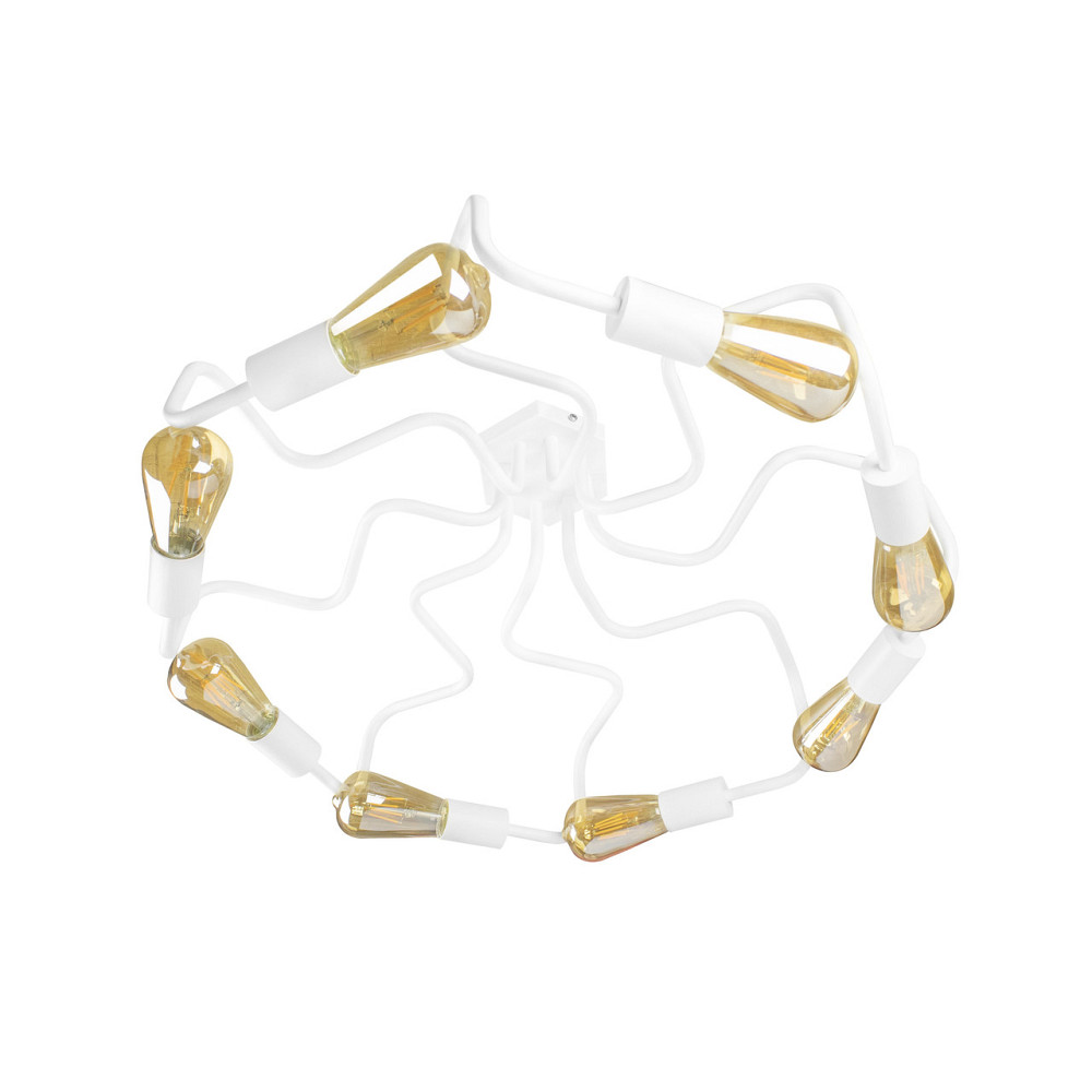 Потолочная люстра паук лофт белая 8 ламп Laminari NL 5526-8 W Одесса - изображение 1