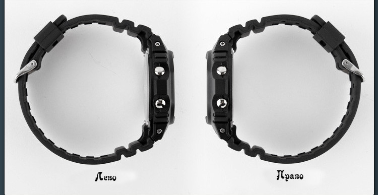 Чоловічий спортивний годинник Skmei 1134 (Чорний з чорним екраном) Вінниця - фото 9