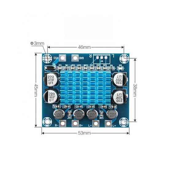 Стерео аудиоусилитель 2x30Вт для колонок Киев