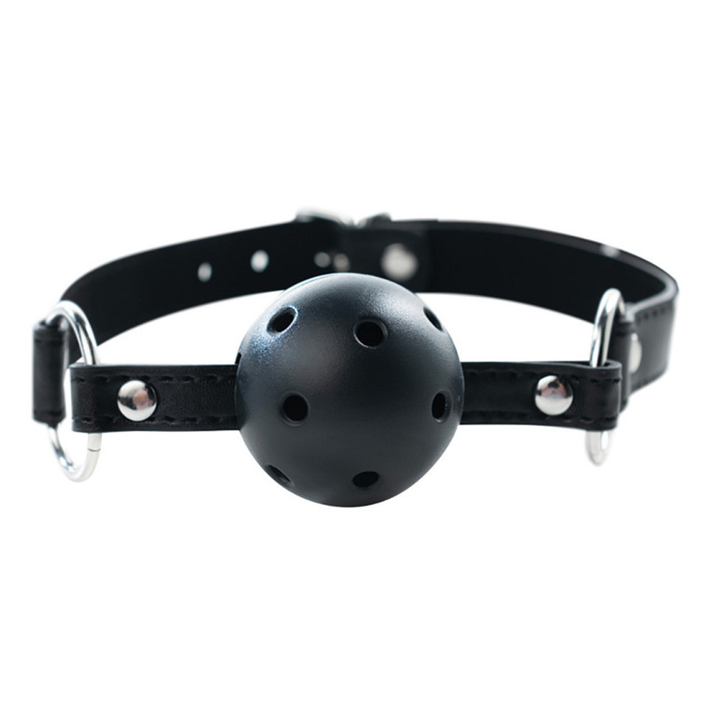 Кляп Black breathable ball gag with adjustablestrap Sex Aura Київ - фото 1