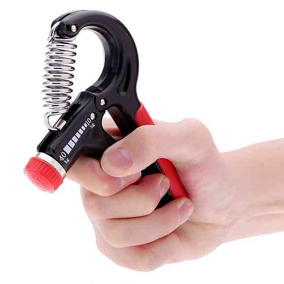 Еспандер кистьовий PowerPlay PP-4323 з регульованим навантаженням 10-40 кг. Strength Grip Чорно-черв Каменское