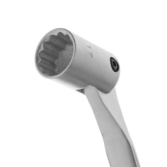 Ключ рожково-накидний, шарнірний, 17 мм,, Cr-V, покриття: сатин-хром INTERTOOL XT-1417 Київ - фото 3