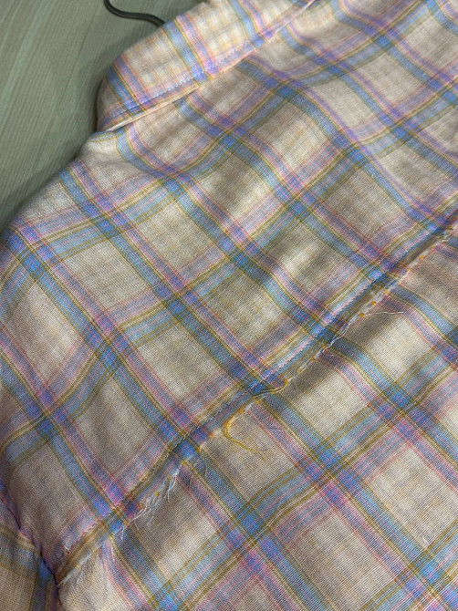 Рубашка женская A-N 27069 оверсайз двухслойная в клетку с бахромой, розовый, one size Киев - изображение 14