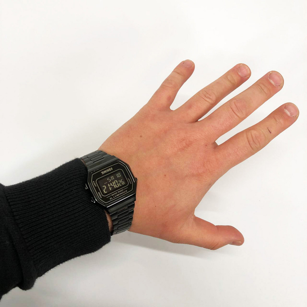 Годинник retro vintage SKMEI 1647BK, Старовинні чоловічі годинники, Годинник квадратний Ретро KM-77 Івано-Франківськ - фото 6