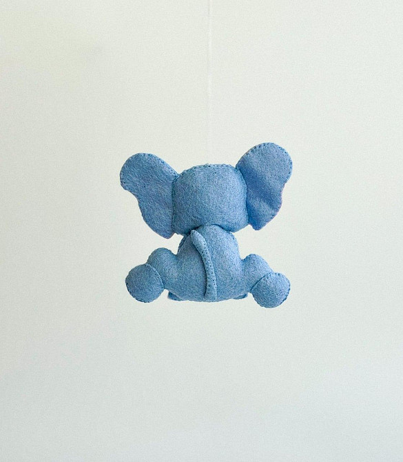 М’яка фетрова іграшка слон ручної роботи – безпечна розвиваюча іграшка Київ - фото 4