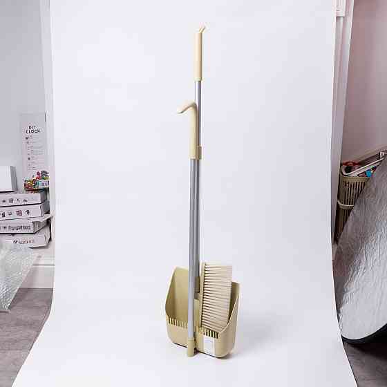 Yiwu Набір віник і совок на довгій ручці для підлоги 25×24×100 см щітка віник для прибирання Зе Коломыя