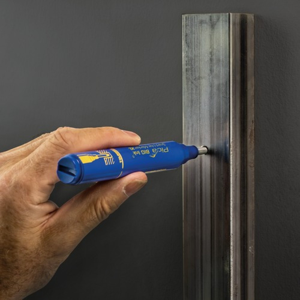 Маркер фірмовий з довгим носиком Pica BIG (170/41) Ink Smart-Use Marker XL, синій Одеса - фото 8