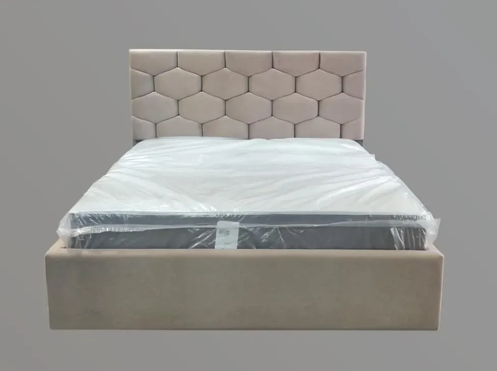Ліжко BNB Двоспальне Octavius Comfort 160 x 200 см Simple З підйомним механізмом та нішою для білизни Мокко Київ - фото 2