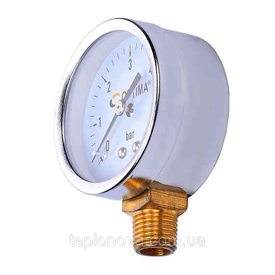 Манометр Optima 6 атм. 50 мм. нижнє під'єднання нерж.корпус ( Y50 - NFC-1 ) Черновцы