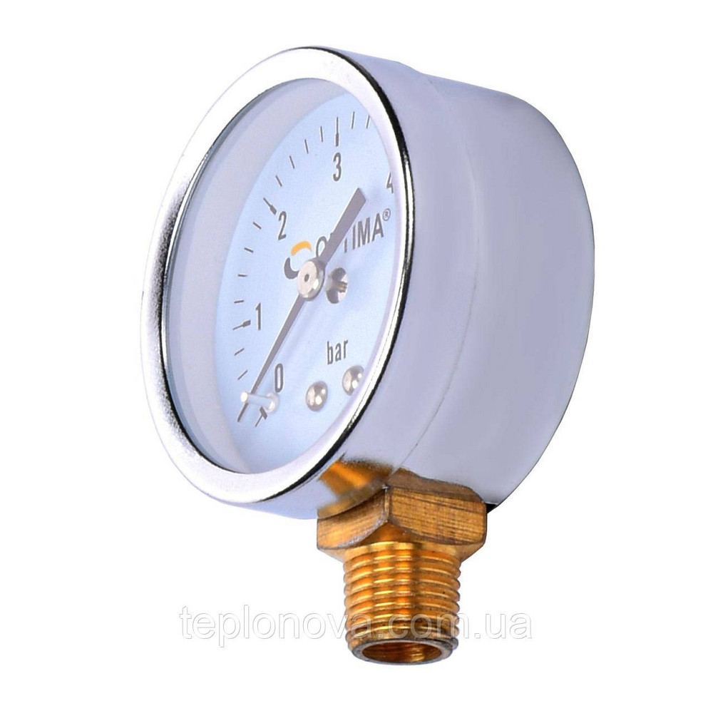 Манометр Optima 6 атм. 50 мм. нижнє під'єднання нерж.корпус ( Y50 - NFC-1 ) Черновцы - изображение 2