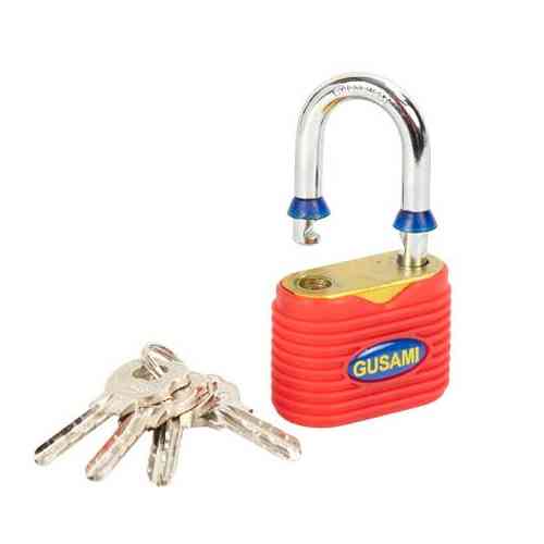 Замок навесной висячий 45мм, стальная дужка, 4 ключа, GUSAMI Вінниця