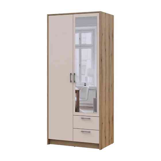 Шкаф для одежды Doros Ронди с зеркалом Дуб Артизан/Кашемир 2ДСП 82х52х195 DRS-011672 (80737807) Днепр