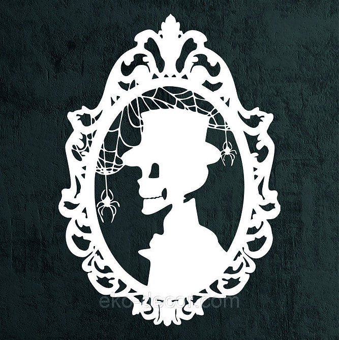 Декоративное настенное Панно «Скелет», Декор на стену 110*78 см, Белый Киев - изображение 10