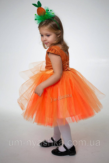 Гарний костюм лисички помаранчеве плаття Лисичка Білочка Мандаринка Апельсинка 120-130 Кривий Ріг - фото 8