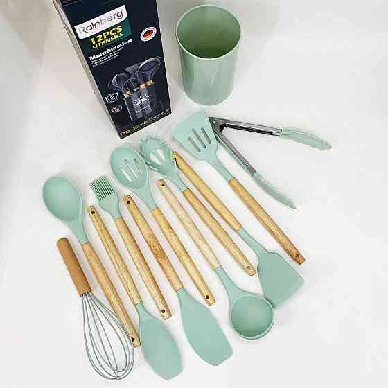 Кухонний набір силіконовий для готування, Приналежності для кухаря, Набір кухонного інвентарю YO-10 Івано-Франківськ