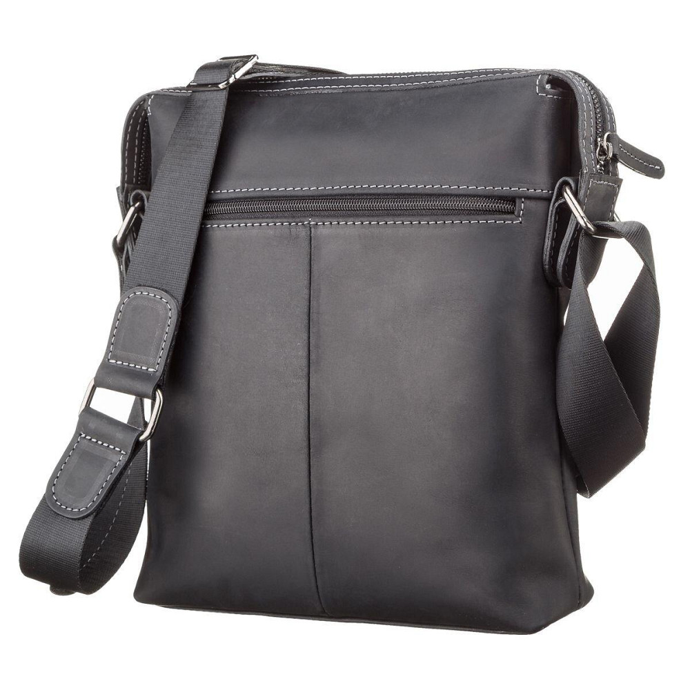 Сумка чоловіча шкіряна Чорна (SHVIGEL) Київ - фото 6