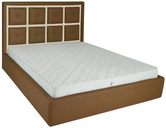 Кровать Двуспальная Windsor Comfort 160 х 200 см Fly 2213/2207 С подъемным механизмом и нишей для белья Коричнево-бежевый Киев