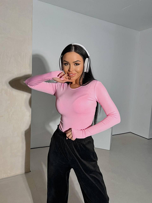 Жіночий базовий лонгслів із мікродайвінгу Барбі Одеса - фото 4