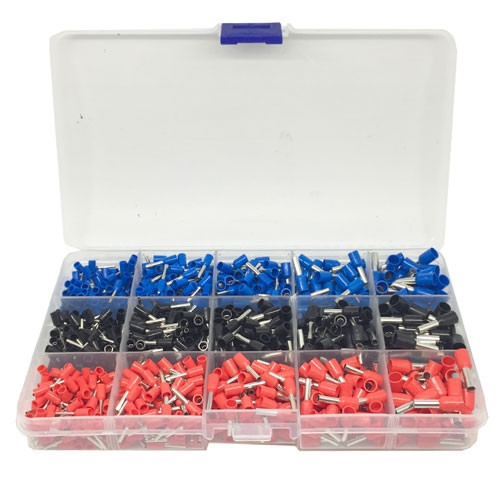 Набір клем 1065 шт, ізольовані кабельні штифтові наконечники для проводів з асортиментом Київ - фото 1