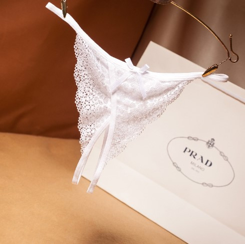 Трусики з розрізом білі - розмір універсальний, резинка до 88см Київ - фото 1