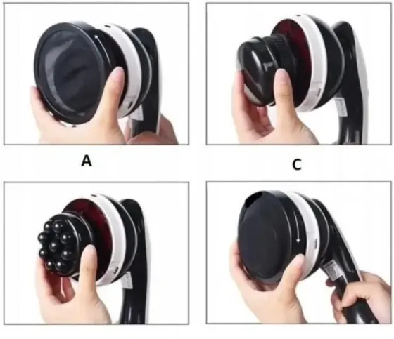 NEW Антицеллюлитный массажер Body Massage, 4 насадки / Вибромассажер с ИК подогревом / Массажер для тела Коломыя