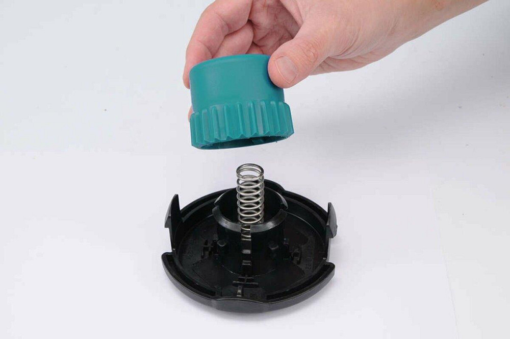 Головка для кріплення жилки до газонокосарок FLO: Ø=2,4- 2,7 мм, 5 адаптерів, Ø=123 мм, h=70 мм [10] Одеса - фото 4