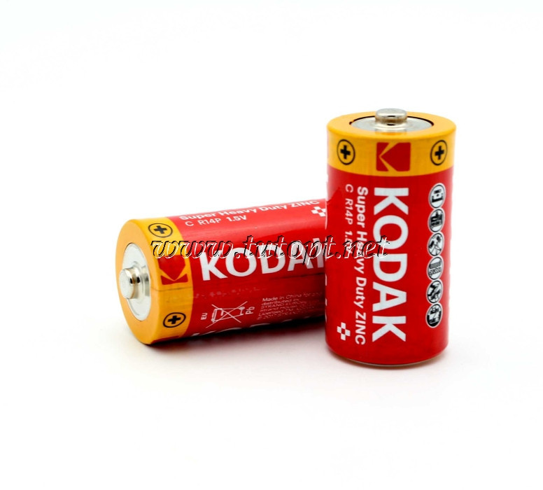 Батарейка KODAK R14P (C) / солевая Днепр - изображение 1