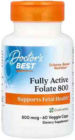 Фолат Doctor's Best Active Folate 800 мкг 60 капс Київ