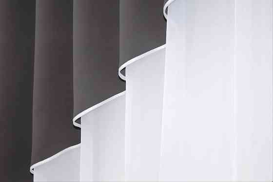 Кухонная гардина VR-Textil № 00к арка белый с темным какао 290х170 см (59-816) Киев