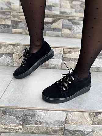 Injers Сліпони жіночі INJERS 195 чорні (весна-осінь, замша натуральна) (1305) 37р.38р. Коломия