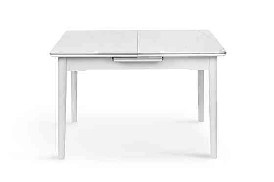 Стіл Нептун 110/140*75 білий/керам мрамор Киев