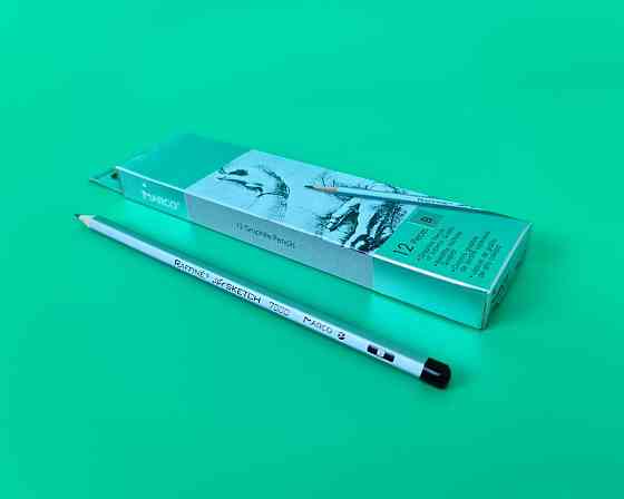 Олівець простий набір 12 шт. Марко No7000-B raffine (1 пачка) Харків