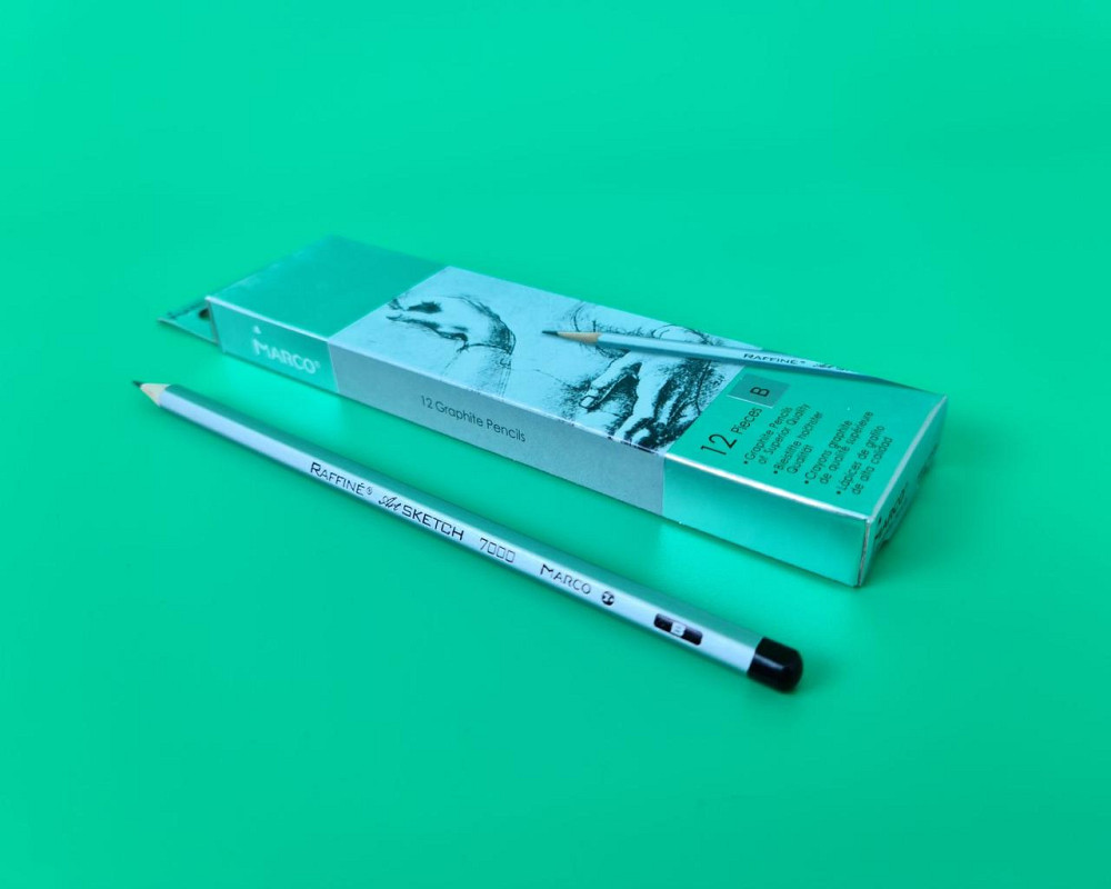 Карандаш простой набор 12шт тм. Марко №7000-B raffine (1 пачка) Харьков - изображение 1