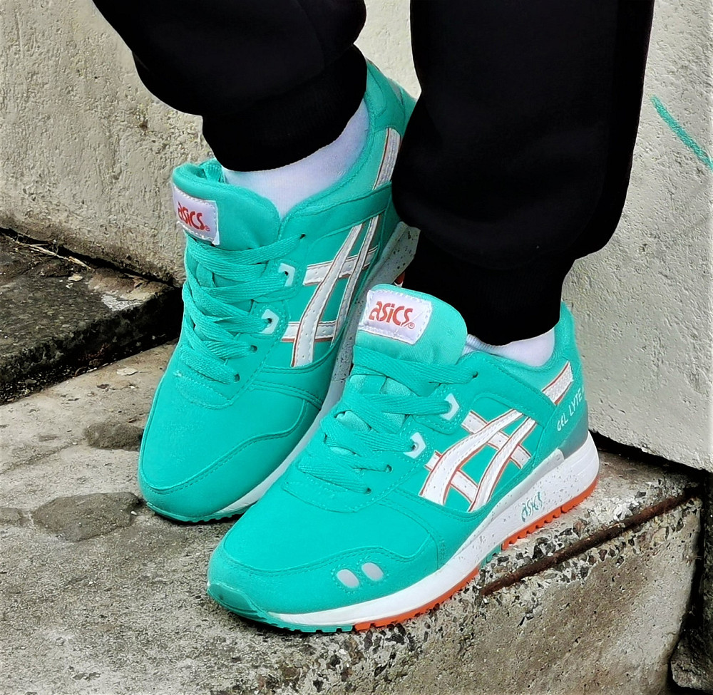 Кроссовки ASICS Gel Lyte III Бирюзовые Женские Асикс Голубые (размеры: 36) Днепр - изображение 9